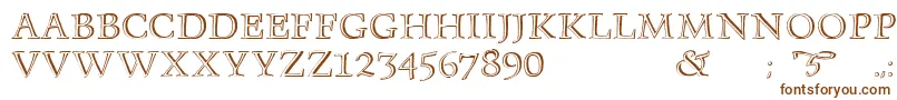 Monument Font – Brown Fonts on White Background