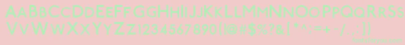 Tubestn Font – Green Fonts on Pink Background