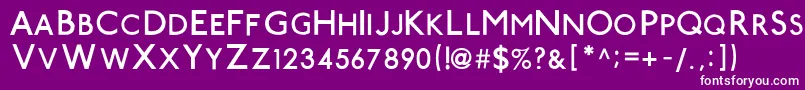 Tubestn Font – White Fonts on Purple Background