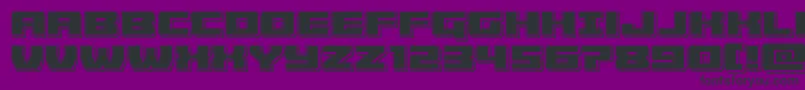 Cruiserfortresspunch Font – Black Fonts on Purple Background