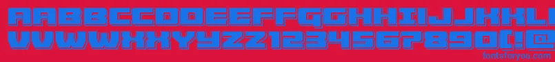 Cruiserfortresspunch Font – Blue Fonts on Red Background