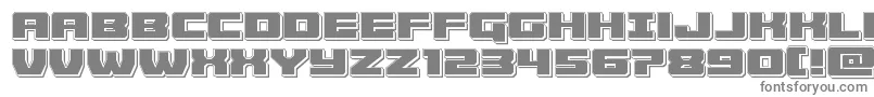 フォントCruiserfortresspunch – 灰色のフォント