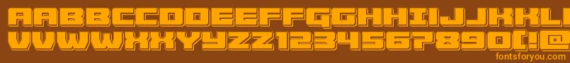 Cruiserfortresspunch Font – Orange Fonts on Brown Background