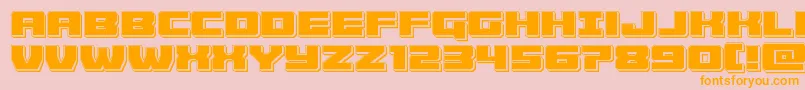 Cruiserfortresspunch Font – Orange Fonts on Pink Background