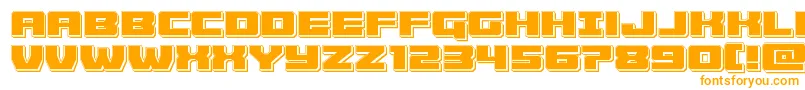 Cruiserfortresspunch Font – Orange Fonts on White Background