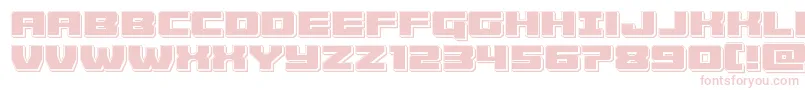 fuente Cruiserfortresspunch – Fuentes Rosadas Sobre Fondo Blanco