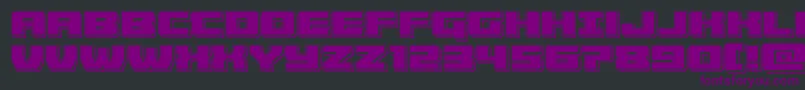 fuente Cruiserfortresspunch – Fuentes Moradas Sobre Fondo Negro