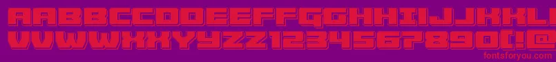 Cruiserfortresspunch Font – Red Fonts on Purple Background