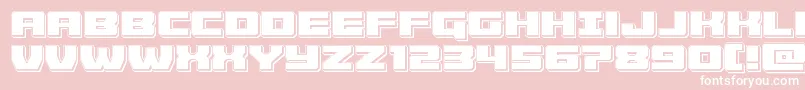 Cruiserfortresspunch Font – White Fonts on Pink Background