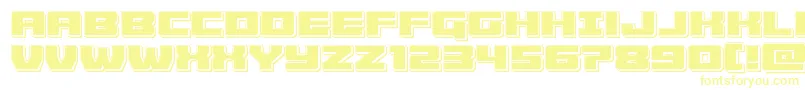fuente Cruiserfortresspunch – Fuentes Amarillas Sobre Fondo Blanco