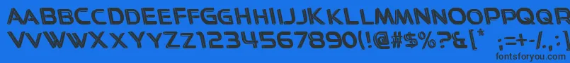 Easy3D Font – Black Fonts on Blue Background