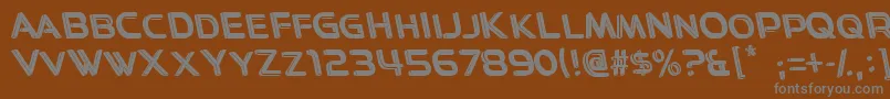Easy3D Font – Gray Fonts on Brown Background