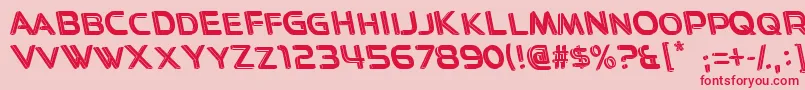 Easy3D Font – Red Fonts on Pink Background