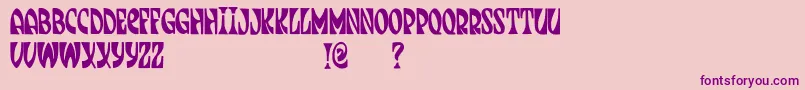 JmhJenpau Font – Purple Fonts on Pink Background