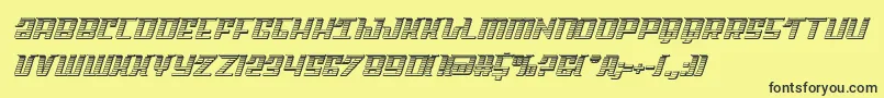 Skycabchrome Font – Black Fonts on Yellow Background