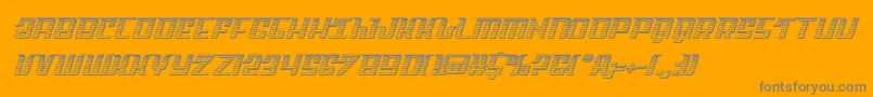 Skycabchrome Font – Gray Fonts on Orange Background