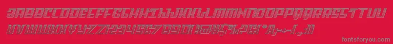 Skycabchrome Font – Gray Fonts on Red Background