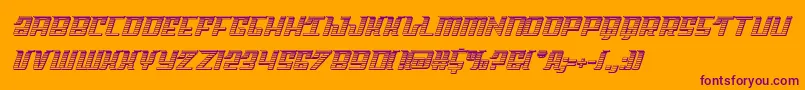 Skycabchrome Font – Purple Fonts on Orange Background