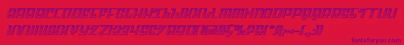 Skycabchrome Font – Purple Fonts on Red Background