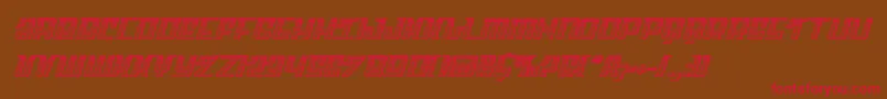 Skycabchrome Font – Red Fonts on Brown Background