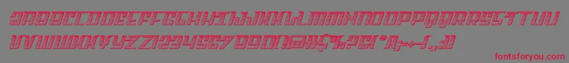 Skycabchrome Font – Red Fonts on Gray Background