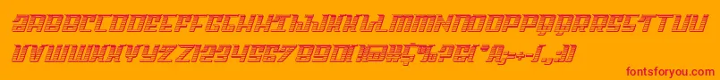 fuente Skycabchrome – Fuentes Rojas Sobre Fondo Naranja