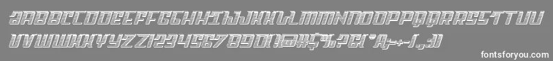 フォントSkycabchrome – 灰色の背景に白い文字