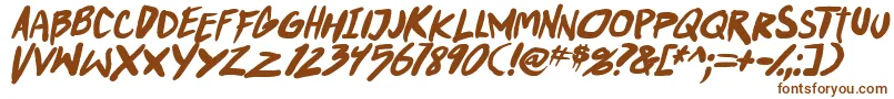 PunkboyTbsItalbold Font – Brown Fonts