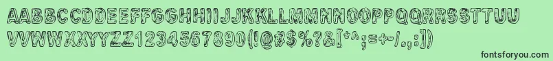 Uglygoodbad Font – Black Fonts on Green Background