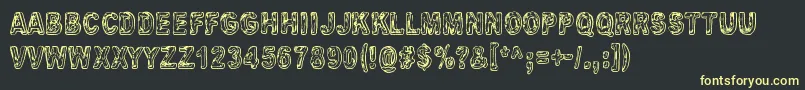 Uglygoodbad Font – Yellow Fonts on Black Background