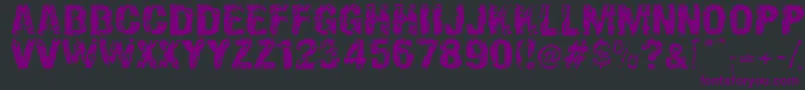 OverprintDsg Font – Purple Fonts on Black Background
