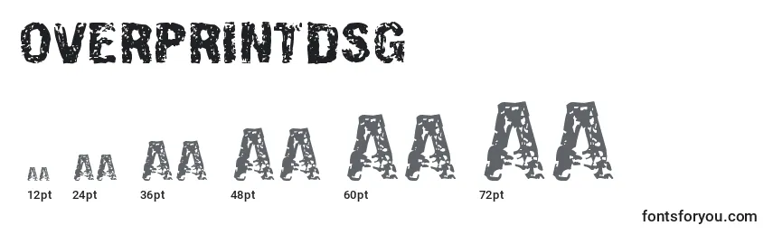 OverprintDsg Font Sizes