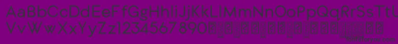 フォントDylangothicRegular – 紫の背景に黒い文字