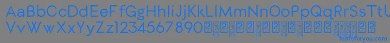 DylangothicRegular Font – Blue Fonts on Gray Background