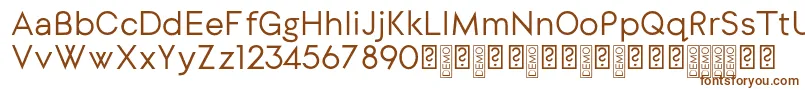Шрифт DylangothicRegular – коричневые шрифты на белом фоне