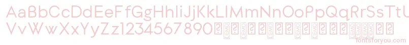 Шрифт DylangothicRegular – розовые шрифты на белом фоне