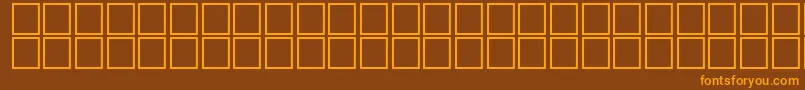 En savoir plus sur la police Topo50 Police Topo50 – polices orange sur fond brun
