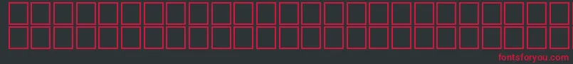 Topo50 Font – Red Fonts on Black Background