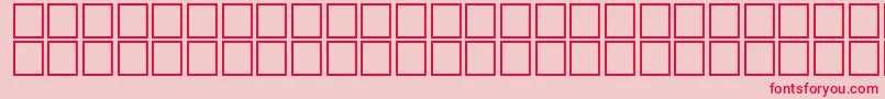 Topo50 Font – Red Fonts on Pink Background