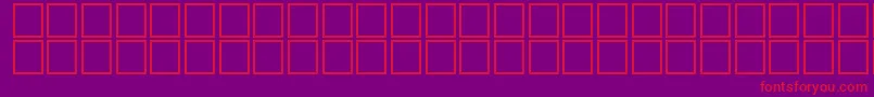 Topo50 Font – Red Fonts on Purple Background