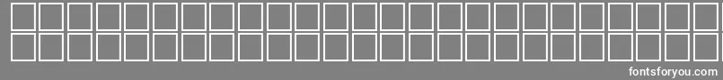 Topo50 Font – White Fonts on Gray Background