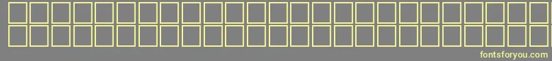 Topo50 Font – Yellow Fonts on Gray Background