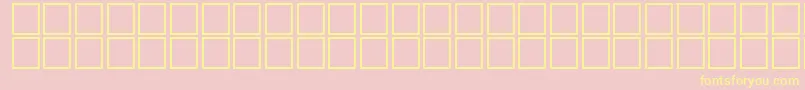 Topo50 Font – Yellow Fonts on Pink Background