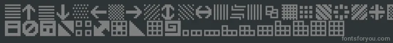 OpnBitfuul Font – Gray Fonts on Black Background