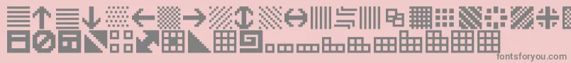 OpnBitfuul Font – Gray Fonts on Pink Background