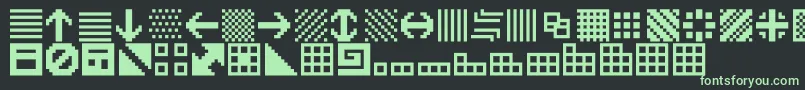 OpnBitfuul Font – Green Fonts on Black Background