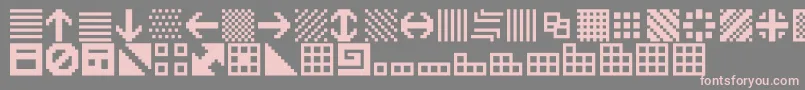 Шрифт OpnBitfuul – розовые шрифты на сером фоне