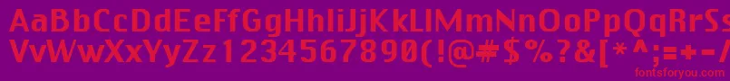 Virtue Font – Red Fonts on Purple Background