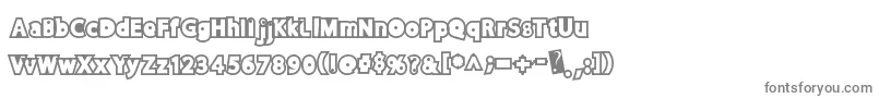 フォントDiscorush – 白い背景に灰色の文字