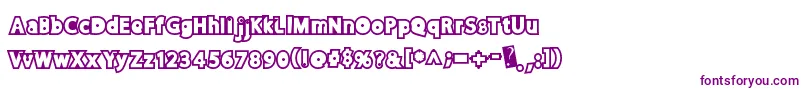 Discorush Font – Purple Fonts on White Background